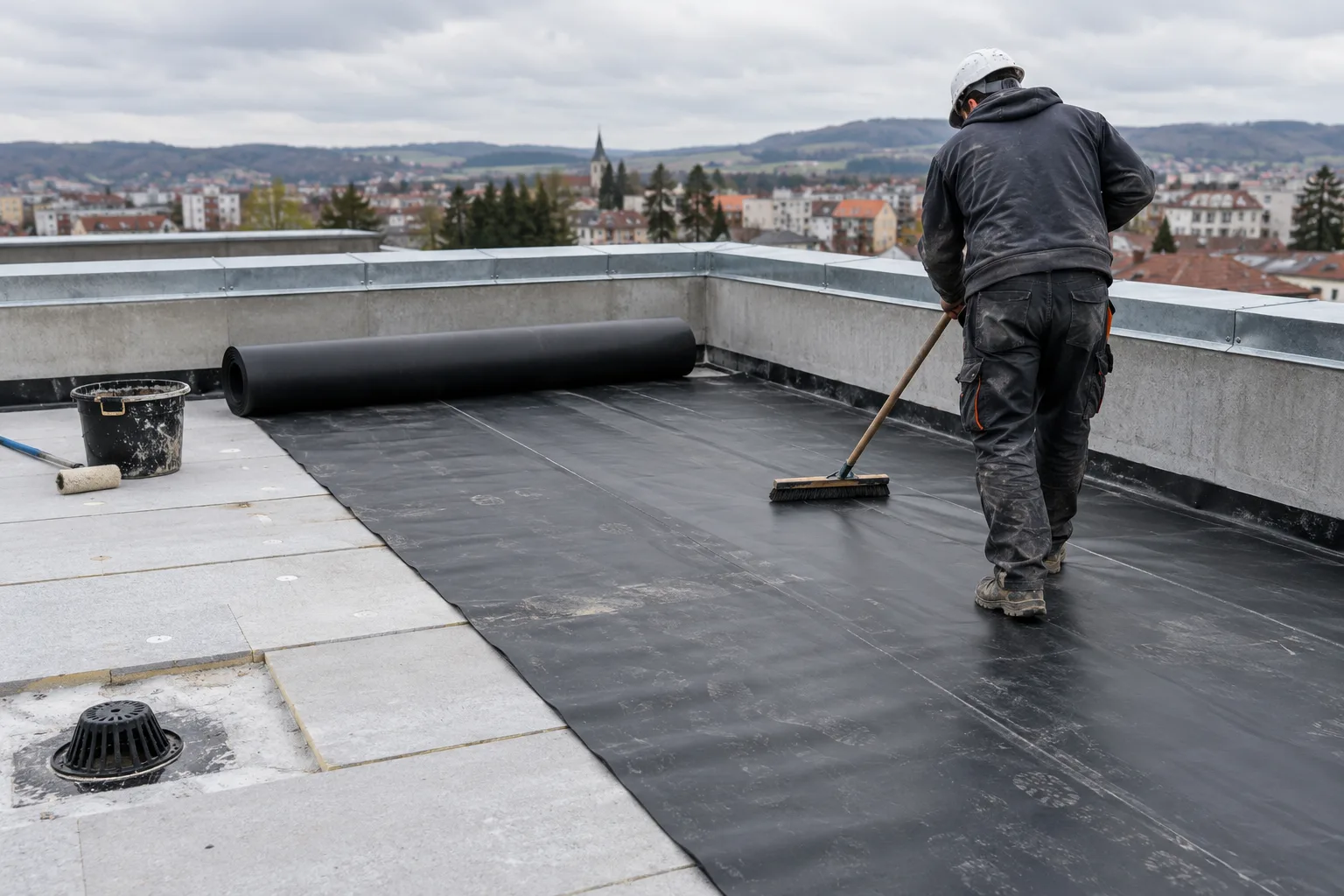 Membrană EPDM acoperiș: durată, grosimi și montaj corect