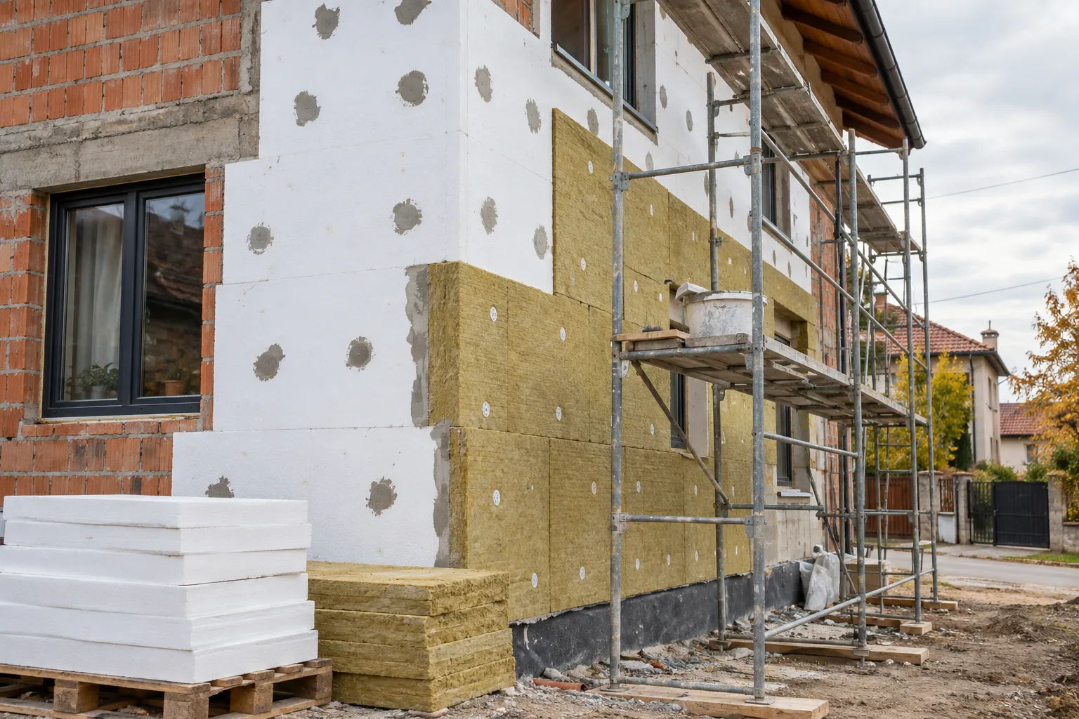Termoizolație fațadă: polistiren sau vată minerală, ce alegi pentru casa ta